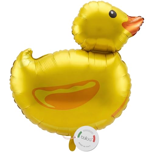 Balloa Ballon en aluminium XXL Canard Ferme Motif Animal, Ballon à l'hélium Animal, Ballon Caneton pour Anniversaire Enfant, Décoration de Fête Jaune Caneton Quiète, Cadeau d'Anniversaire