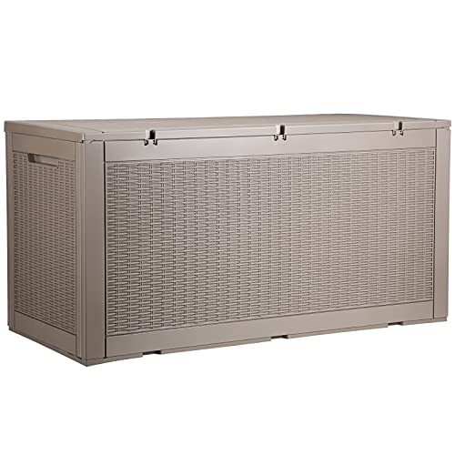 Vevor DECK BOX 100 GAL 2 Box, 100 Gallon Outdoor Storage Box, 48.0 Inch X 21.5 Inch X 24.5", Waterproof Pp Deckbox thumb #11