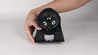 2025 Solar Ultrasonic Bird Deterrent with Motion Sensor for Pigeon Woodpecker Animal Repellent Outdoor, Waterproof Squirrel Repeller Cat Deterrent for Deer Coyote Dog Skunk Rabbit Rodent(1Pack)