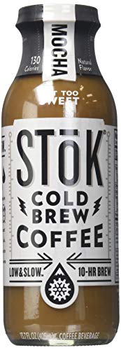 Stok Mocha Cold Brew Iced Coffee, 13.7 Fluid Ounce - 12 per case.