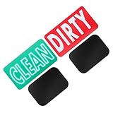 LOORGVEL Magnetischer Geschirrspüler indikator Doppelseitig Clean Dirty Schild Praktisches Spülmaschinenzeichen für Saubere oder Schmutzige Geschirrladung Stark Haftender Magnet für