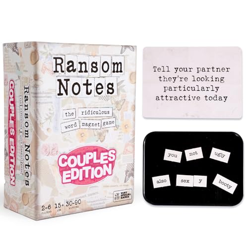 Ransom Notes Couples Edition - The Ridiculous Word Magnet Party Game, 3+ Players option