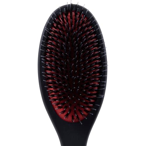 Chris Christensen Andreas Dog Brush, Mason-Pearson Style Boar and Nylon Bristle Brush, Groom Like a Professional, Lightweight Beechwood Handle, Stimulate Natural Oil Production, Medium - Thumbnail 2