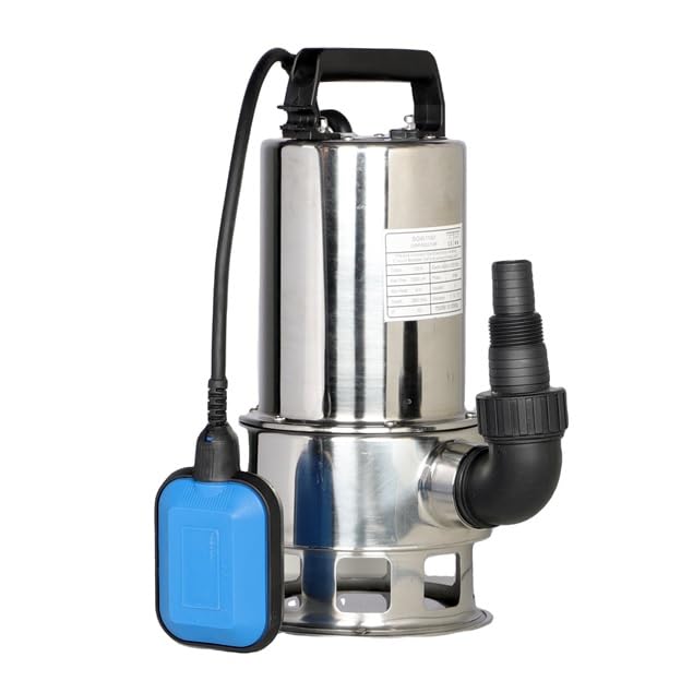 Image of GAUR PUMPS Sewage Pump 1 HP - Stainless Steel Body - Heavy Type - Drainage Pump - Waste Water Pump - 40 Feet Working - 1.5 Inch Delivery