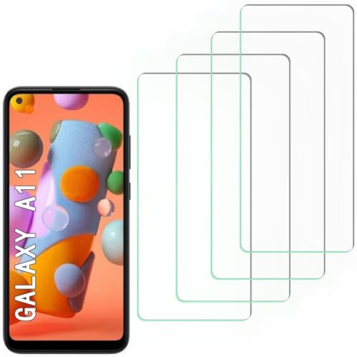 JxVrennzik [4 Pack] Tempered Glass Screen Protector for Samsung Galaxy A11