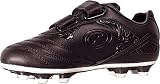 Optimum Razor Football Boots -Flat Moulded Stud Outsole, Easy Fastening Astro Trainers - PU Leather, Flexible & Comfortable Fit Football Boots -(Black/Silver), 13 UK