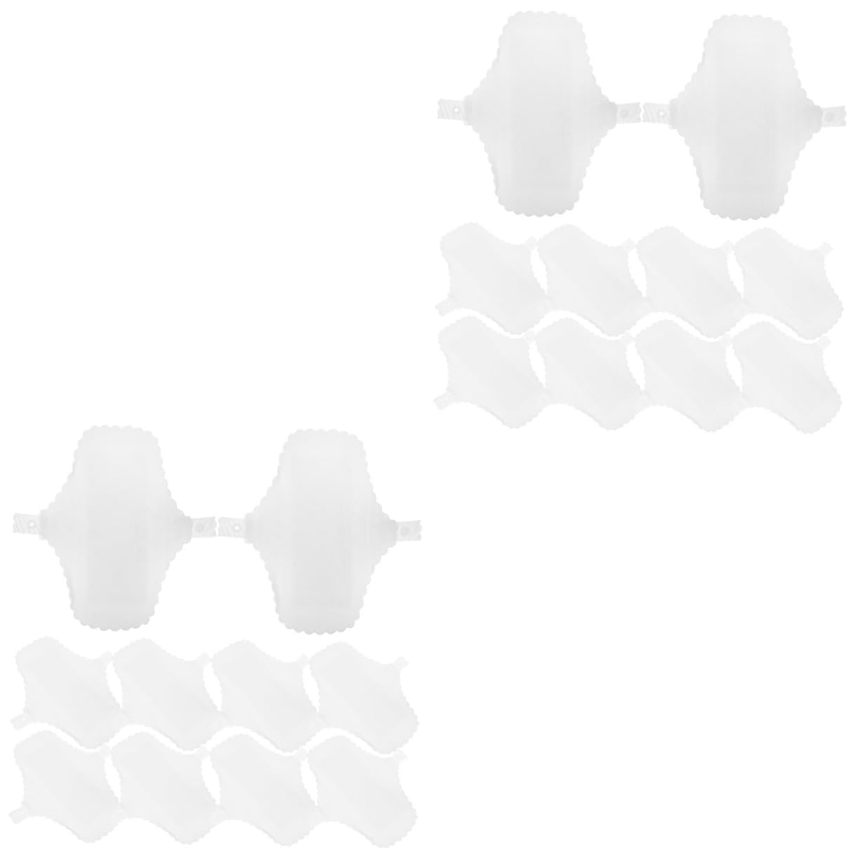 minkissy 2 Set Di Assorbenti Mestruali in Cotone Lavabili E Riutilizzabili Per Le Donne Eleganti Decorazioni in Pizzo 10 Pezzi * 2