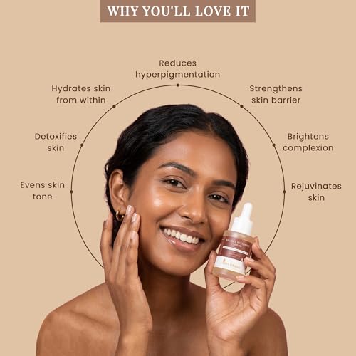 Image of Vitamin C Face Serum (30ml) | With Glutathione, Niacinamide & Hyaluronic Acid | Brightening Serum for Uneven Skin Tone & Dark Spots Appearance | Hydrating Daily AM Serum with Kalanchoe Pinnata | Suitable for All Skin Types