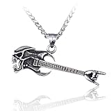 Shaped necklace Guitar necklace alloy