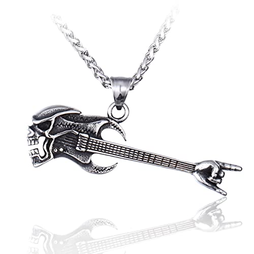 Shaped necklace Guitar necklace alloy