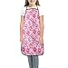 Felice Dinosaur Paradise Grembiule per bambini con tasche, tracolla regolabile per cucinare mutandine cottura Sakura - Fiori di ciliegio S