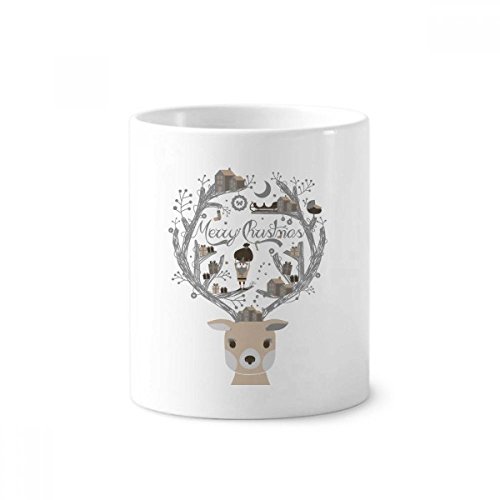 Pen tasse blanche cadeau en céramique de Noël pour petite attention utile
