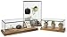 Displays2go Antique Wooden Counter Display Case, Lift-Off Top – Clear (DCPIPELM)