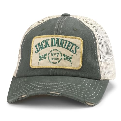 Image of AMERICAN NEEDLE Jack Daniel's Whiskey No. 7 Officially Licensed Merchandise Unisex Adjustable Baseball Hat