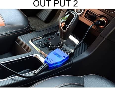 allsun Car Memory Data Saver OBD2 Automotive Emergency Power Supply Battery Adapter Protection Connector Memory Saver Adapter Cable Keep Memory Alive for Cars 2 Alligator Clips Cigarette Lighter