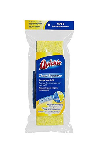 Quickie Sponge Mop Refill 3" X 9" type S (2 Packs)