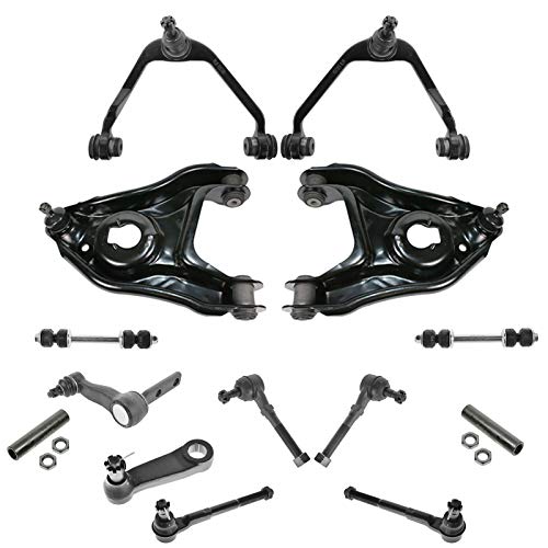 Front steering & suspension kit with ball joints and tie rods