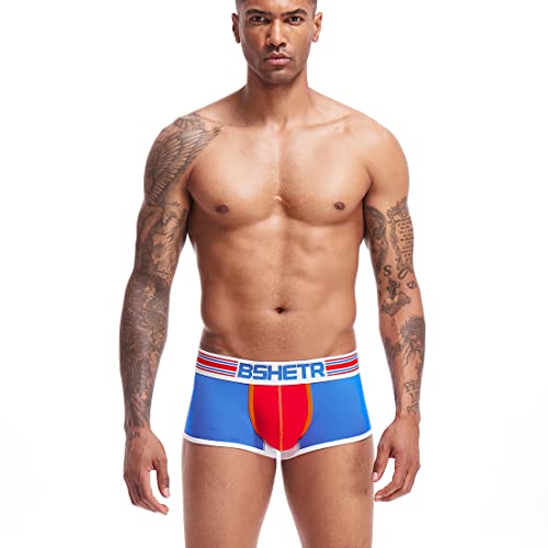 BSHETR Men's Cotton Boxer Shorts Trunks - Comfortable and Breathable Sports Underwear3