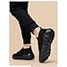 KVOTUU Mens Womens Fashion Sneakers Slip On Tennis Shoes Running Sport Workout Gym Shoe Breathable Trail Runners Sneakers Athletic Non Slip Lightweight Casual Shoes Black