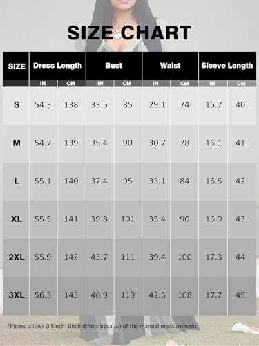 Image of Womens Plus Size Maxi Dresses Casual 3 /4 Sleeve Sundress Fall Wedding Guest Dress with Belt