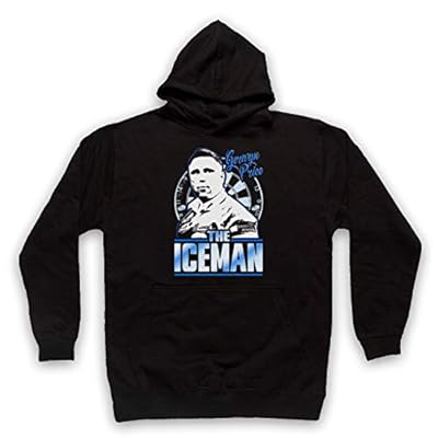 My Icon Art & Clothing Gerwyn Price The Iceman - Sudadera con Capucha para Adultos Negro XL/Pecho 122/127 cm | Ya disponible en tu tienda friki favorita! En mundofriki.es!