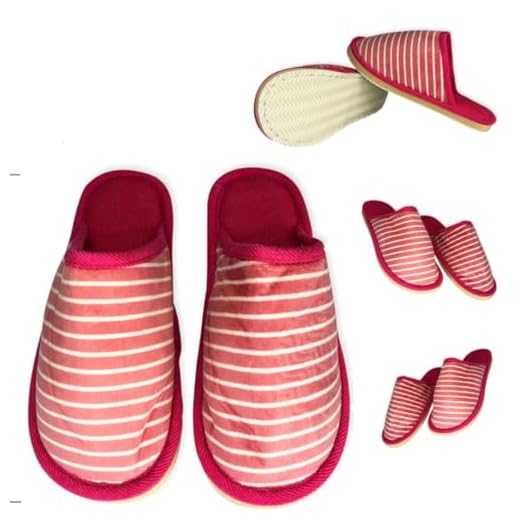 Pantufa Feminina Tam. 40/41 Chinelo Para Dormir Quarto casa Macio Confortável Flexível e Aquecida infantil adulto Masculina Listras Rosa