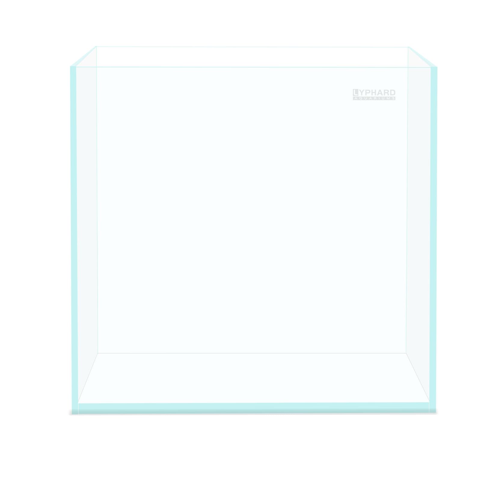 Rimless Aquarium 14.5 Gallon Tall Tank, Ultra Clear Low Iron Fish Tank for Betta Goldfish, L13.8×W13.8×H17.7 Glass Thickness 6mm with EVA Foam Leveling Mat
