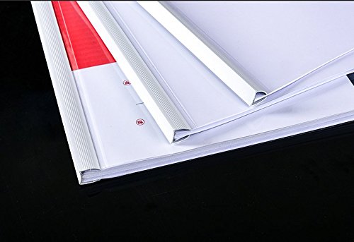 Plastic File Folder With Sliding Bar(10Mm) Report Covers, 40 Sheet Capacity, Transparent Resume Presentation File Folders Organizer Binder For A4 Size Paper, 10 Pcs #TOP2