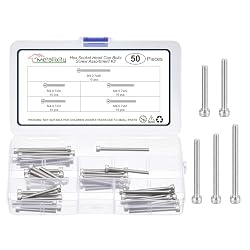 METALLIXITY Socket Head Cap Screws Kit (M4x30/35/40/45/50) 50Pcs | Stainless Steel Allen Socket Drive – Machine Internal Hex Screw Silver