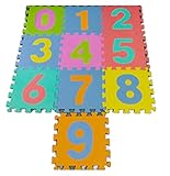Grupo de edad: Niños YUNYUN RONGJIEDIAN 10 unids/Set Patrón de Animal Espuma Puzzle Alfombra Alfombra Split Juntas Play Mat Indoor Soft Actividad Puzzle Mats (Color : Number)