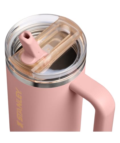 Image of STANLEY Quencher ProTour Flip Straw Tumbler with Leakproof Lid 30 oz | Built-In Straw & Handle | Cupholder Compatible for Travel | Insulated Stainless Steel Cup | BPA-Free | Peach Rose