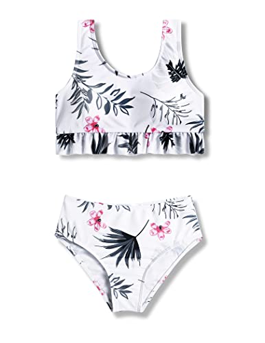 Arshiner Mädchen Bikini Set Rüschen Bustier Bikinislip Zweiteiliger...