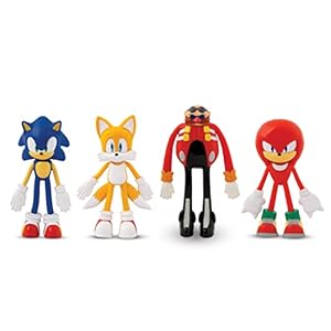 Bend-Ems Sonic 4er Pack Actionfiguren