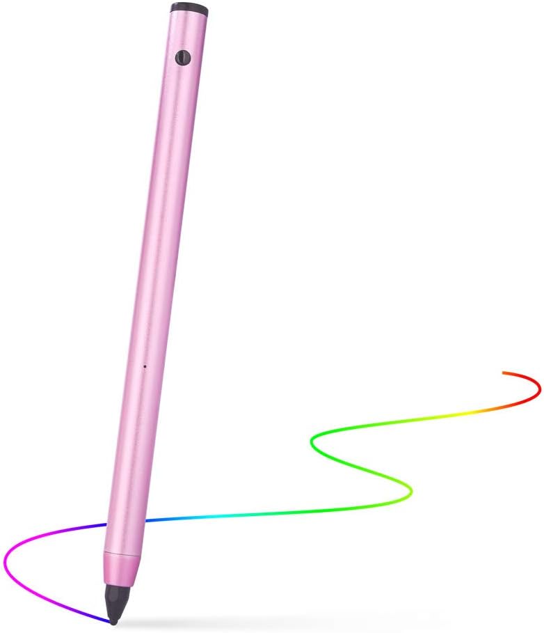 Active Stylus Pen，Wuudy Adjustable Fine Point Stylus Providing Accurate/High Sensitive Writing and Drawing Experience for iPad/iPhone/Android and Other Touchscreen Devices.(Pink)