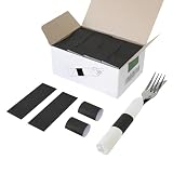 NATURALABEL Standard Napkin Band, Paper Napkin Rings Self Adhesive 2000-Count (Black)