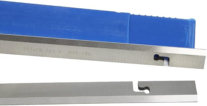 2pcs/Set HSS Wood Planer Blade 257x18.2x3.2mm Thicknesser Blade for Fox F22-561 for MacAllister COD1500PT for Axminster CC10T
