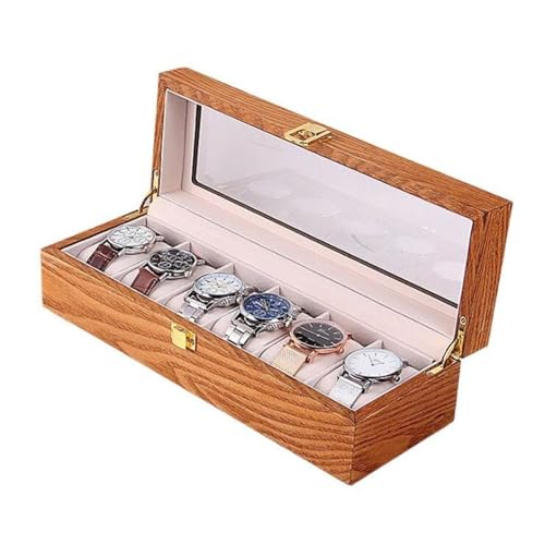 Boîte de montre vintage en bois FANDIAO coffret de rangement élégant