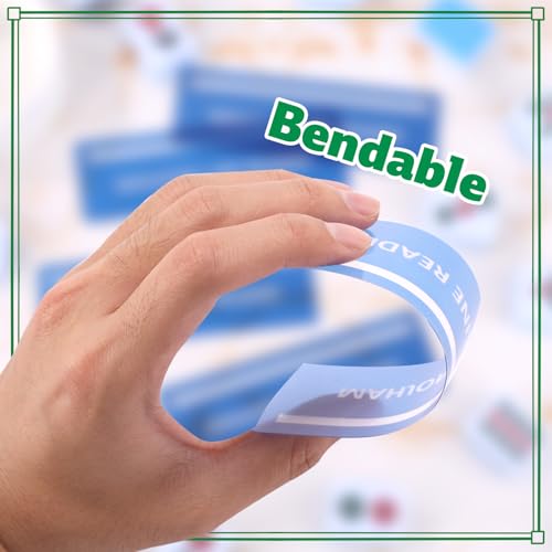 BOXOB 4stk Mahjong-Linienleser, 15,5 x 5 cm Helle Mahjong-Regelhilfe Kartenlinienführer Finder für Anfänger Mütter und Spielerinnen (Dunkelblau)