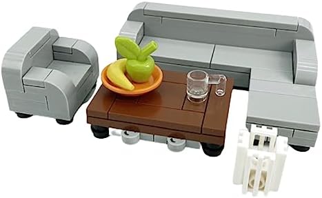 General Jim's Building Blocks Bricks House Furniture Set #2 for Bedroom Living Room & Dining Room for City Street Houses Fun for Teens or Adults image 4