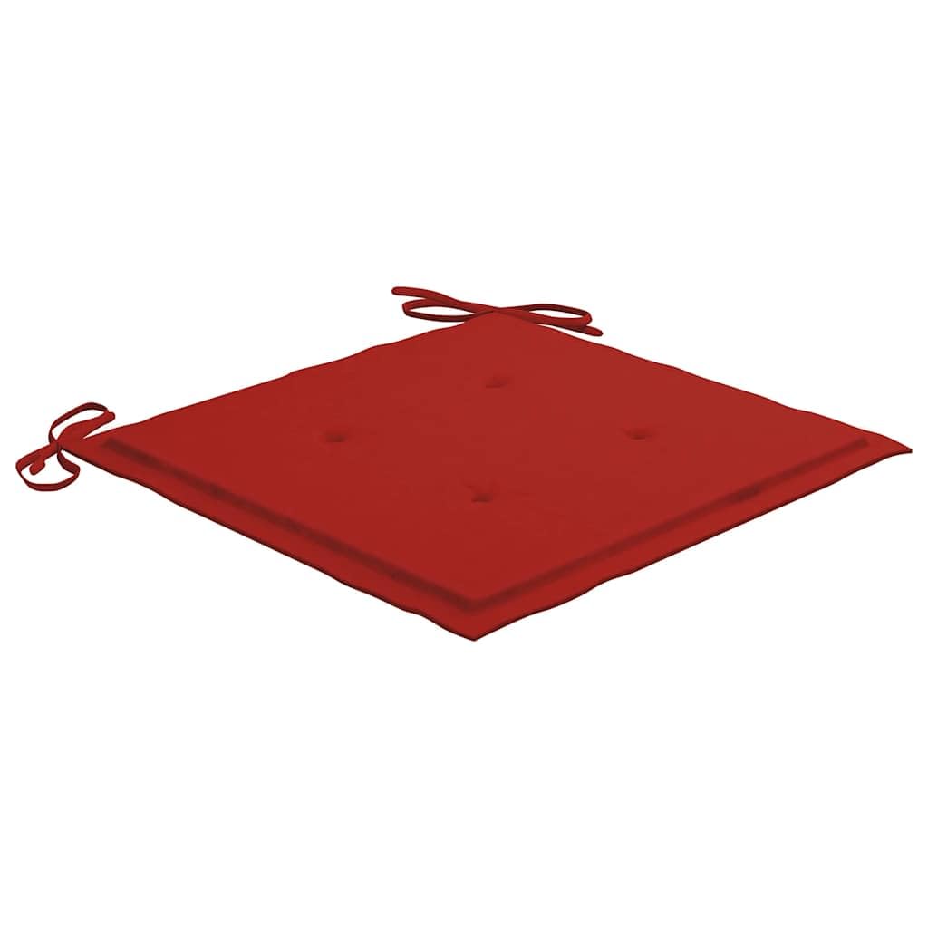 Set 4 Sedie Giardino in Legno di Acacia con Cuscini | Ideali per arredare il terrazzo o il patio, queste sedie offrono una comoda seduta per i vostri pranzi all'aperto.