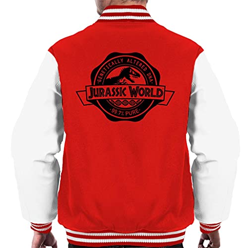 Blouson Jurassic Park homme veste universitaire américaine avec imprimé génétique ADN