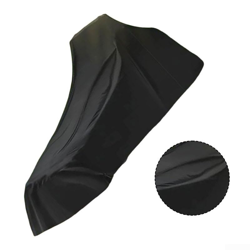 Cubierta para equipo de tractor de tela Oxford negra de 188.98 x 75.98 x 85.83 pulgadas, protector de polvo para accesorios de cortacésped de jardín, fácil almacenamiento