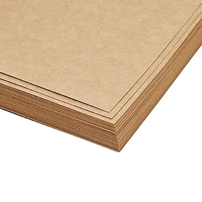 Best Paper Greetings Cardstock Paper Sheets - 8.5 x 11 In, 120 GSM, 48-Pack, Brown - Kraft Paper Cardstock for Invitations, Announcements & Crafts