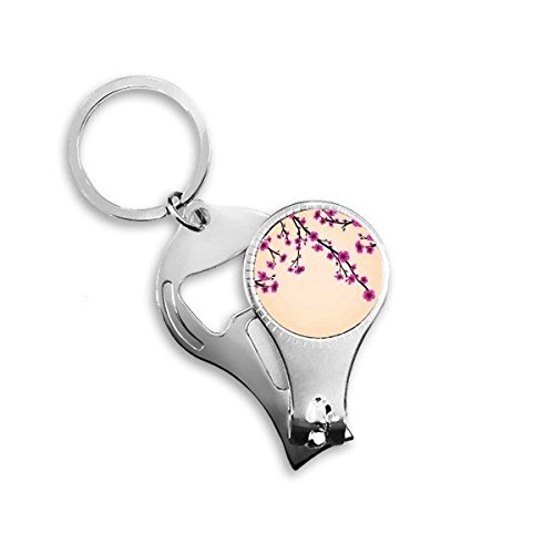 Porte-clés multifonction Japon avec bague coupe-ongles et décapsuleur de voiture