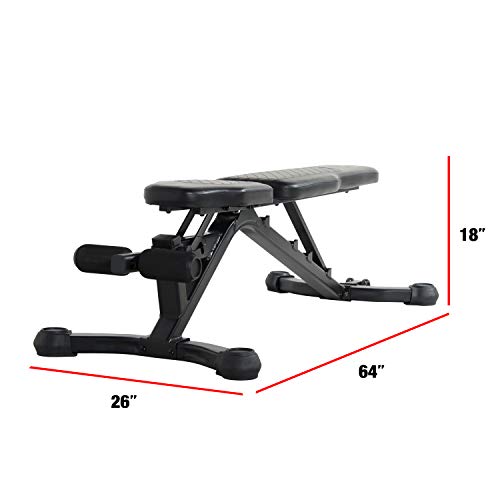 CAP Barbell Black/Gray CAP Adjustable Utility Weight Bench