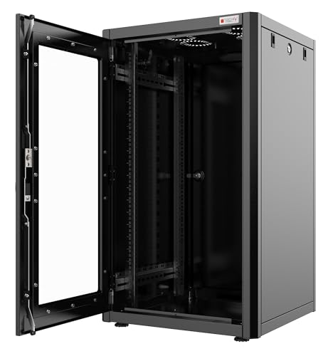 Techly Professional 365061 Armadio Rack 19" 600X600 12 Unità Nero Serie Easynet Nero - 2
