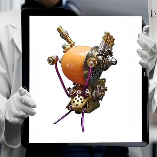 3D Steampunk Mechanical Snail Model Kit – DIY Metal Brass Puzzle for Adults, Retro Collectible Robot Sculpture Craft Gift (Snail-O)