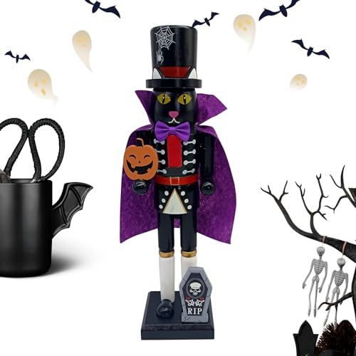 Casse-noisette d'Halloween en bois decoration de table haut de gamme - 2