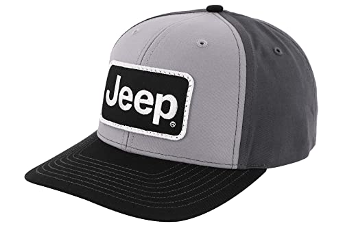 Jeep Premium Trucker Hat For Men Patch Black/Grey/Charcoal #TOP22