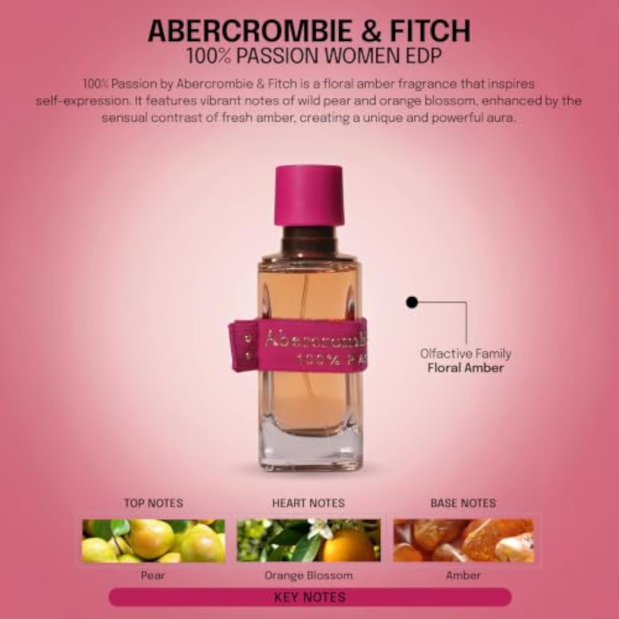 100% Passion Woman Eau de Parfum, 50ML